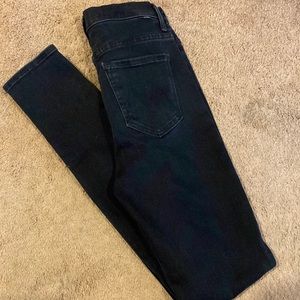 Mother The Super Swooner black skinny jeans